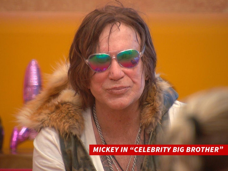mickey rourke in Celebrity Big Brother shutterstock 3