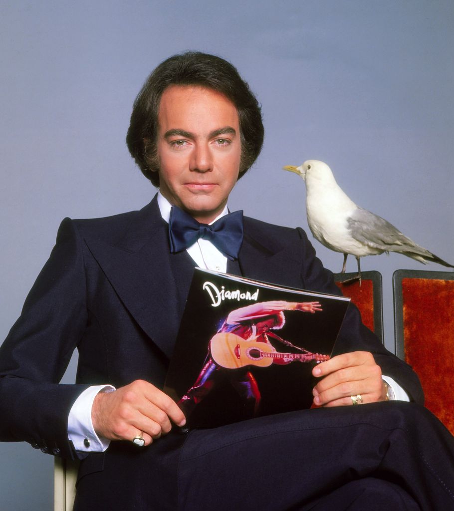  Singer Neil Diamond poses for a portrait in 1984 in Los Angeles, California.  (Photo by Harry Langdon/Getty Images) 