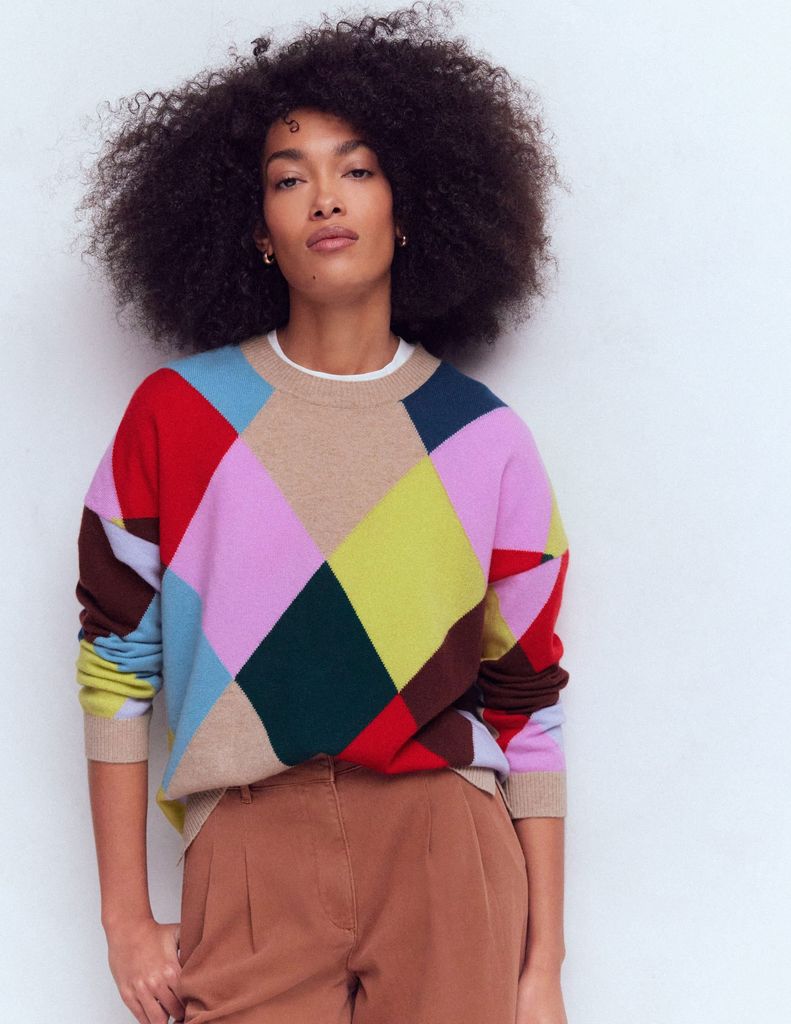 Boden Harlequin Sweater