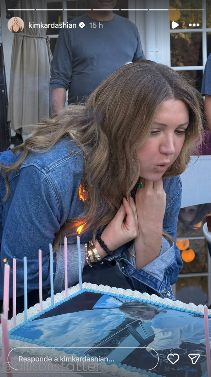 As she exhaled to make her birthday wish, a flame jumped from one candle and brushed against a strand of her hair.