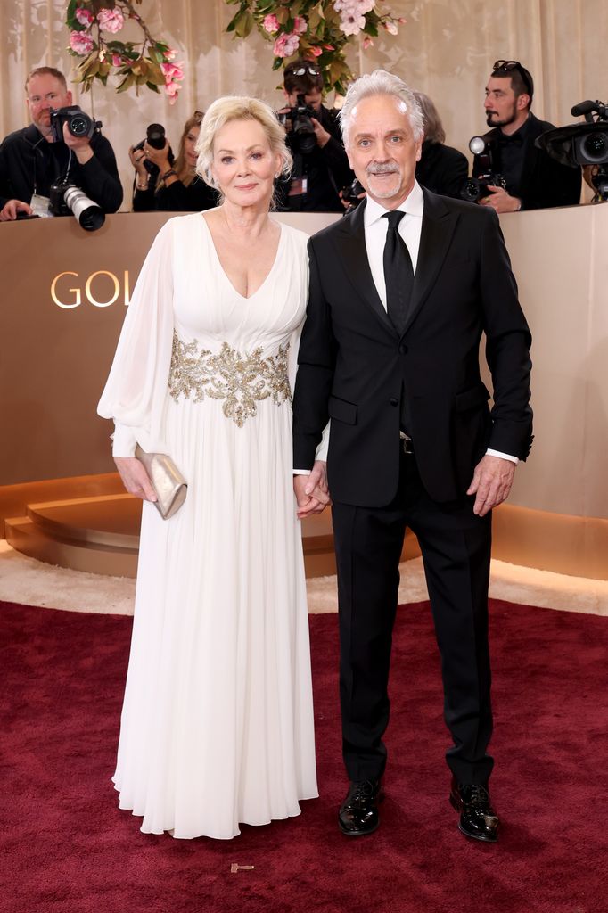 Jean with Joe Pacheco at the 83rd Annual Golden Globe Awards 