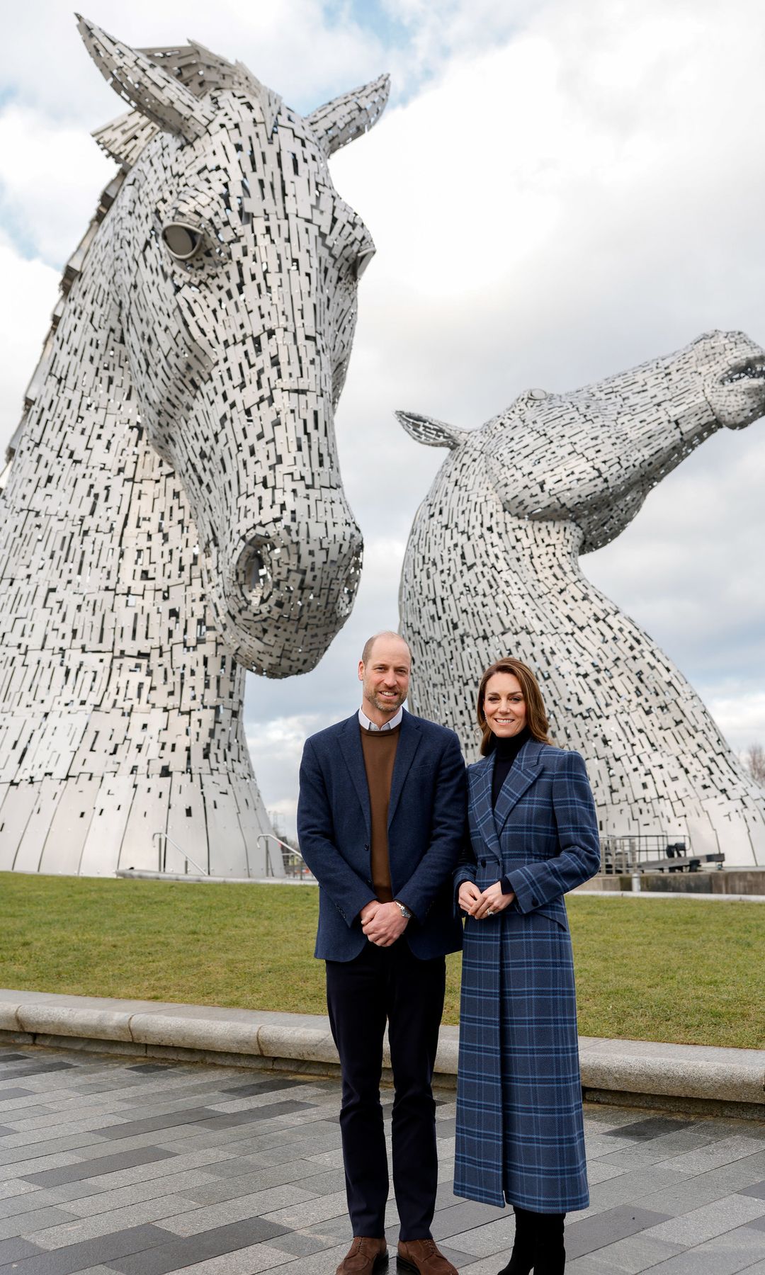 Kate Middleton and Prince William at Kelpies in Falkirk
