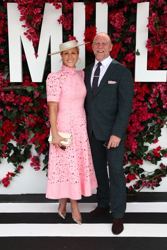 Zara poses with husband Mike Tindall at the 