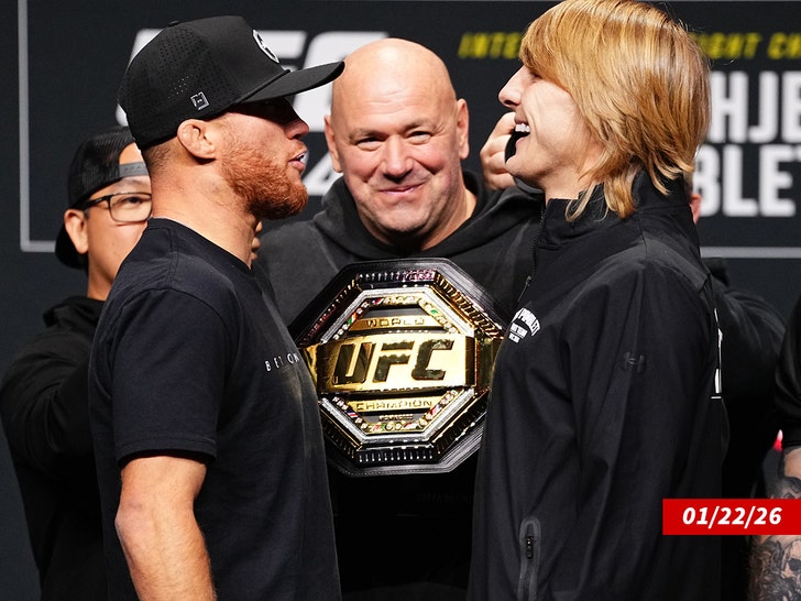 Justin Gaethje and Paddy Pimblett getty