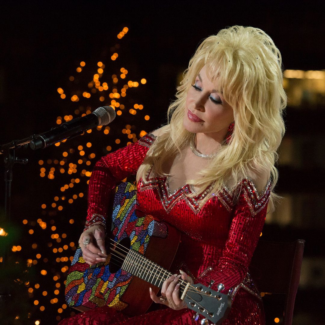 Dolly Parton rehearses for the 2016 Christmas in Rockefeller Center