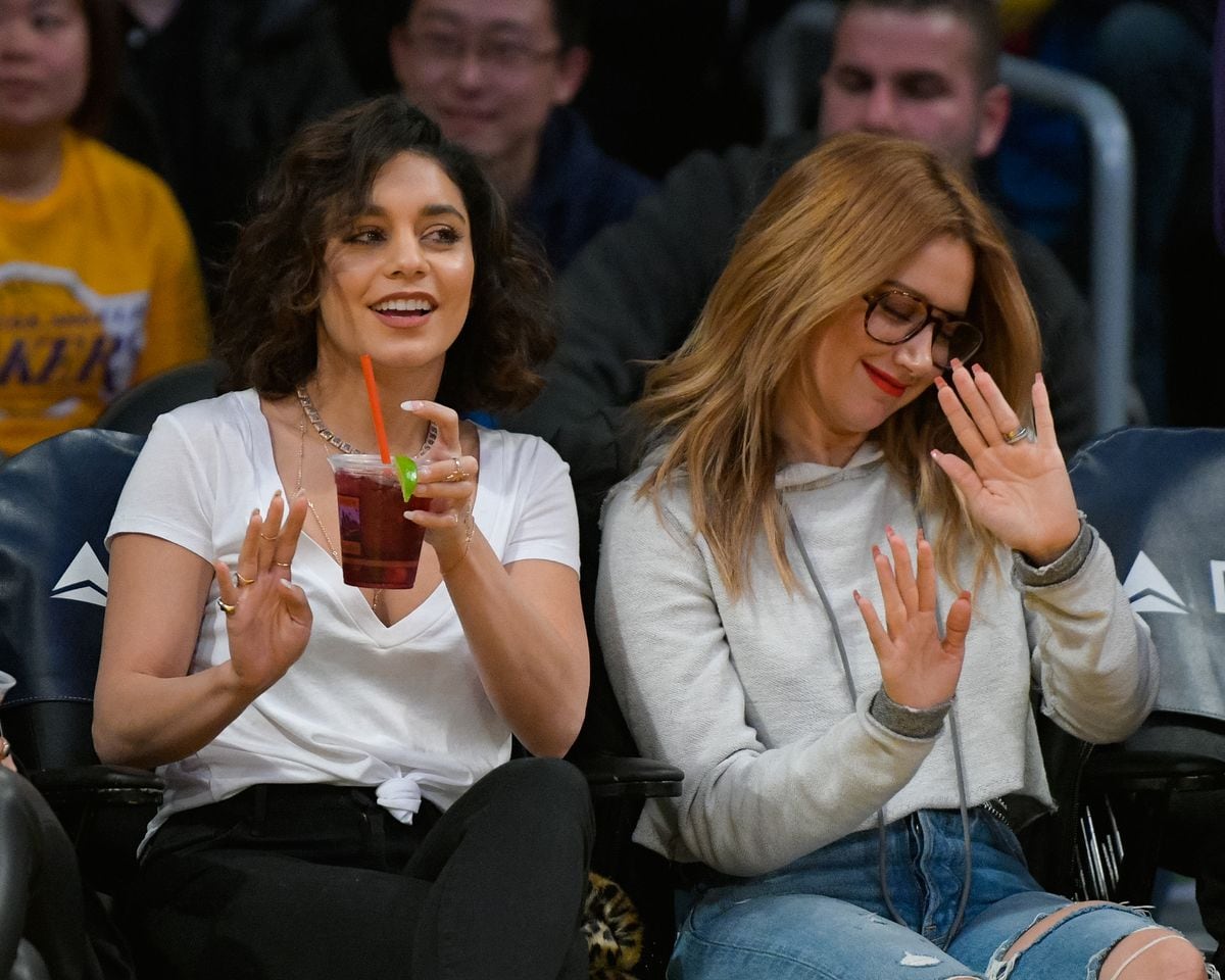Vanessa Hudgens, pictured here with Ashley in 2017 has now been dragged into the mess