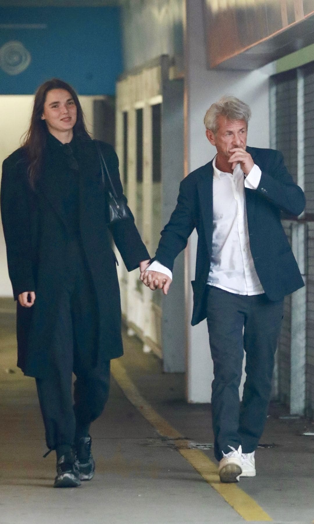 The couple held hands for the outing