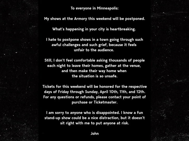 John Mulaney on minneapolis shooting insta 1