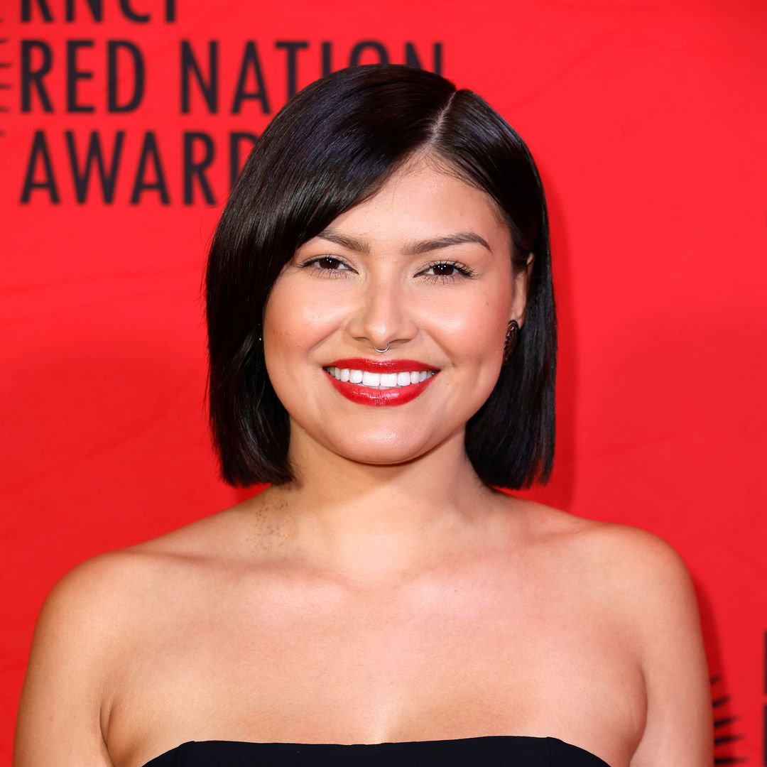 Alyssa WapanatÃ¢hk, attends the Red Nation Celebration Institute's 28th RNCI Red Nation Awards at Fine Arts Theatre on November 12, 2023 in Beverly Hills, California