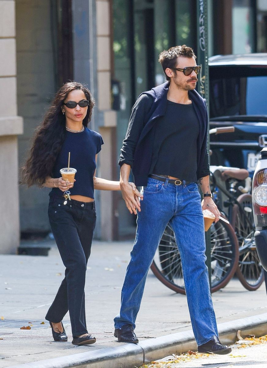 Lenny Kravitz is said to be a big fan of Zoë Kravitz’s romance with Harry Styles