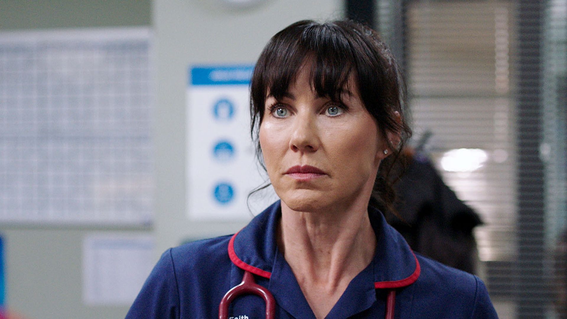 Still image of Kirsty Mitchell in an episode of Casualty