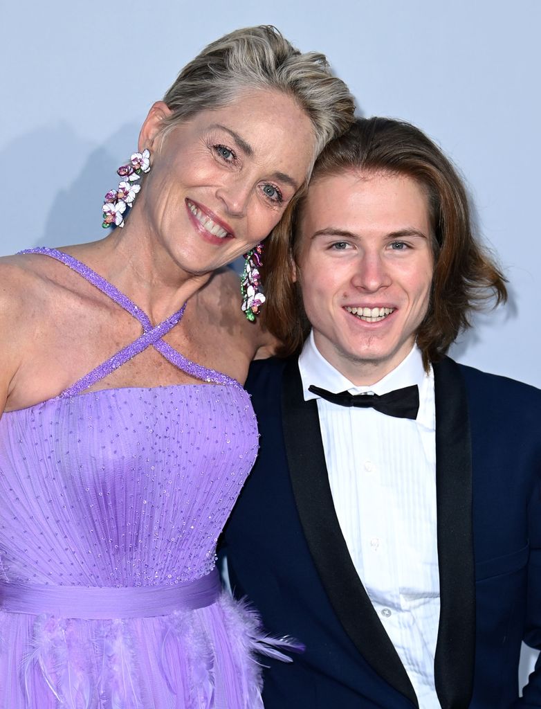 Sharon Stone and son Roan in 2021
