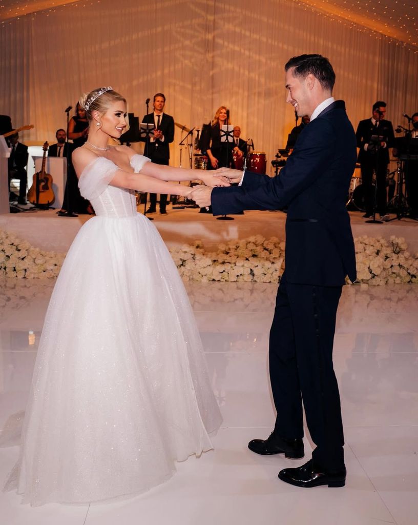 Another photo from their lavish wedding...