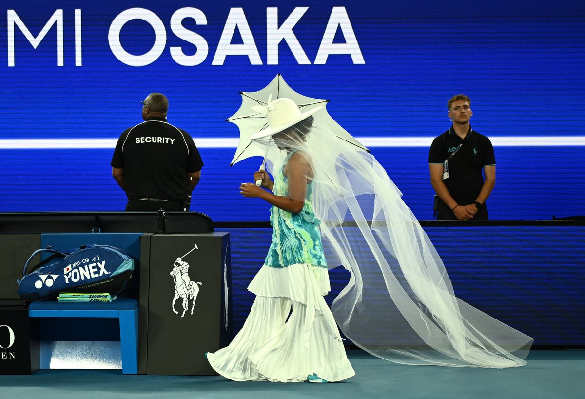 Naomi Osaka wore a custom jellyfish-inspired look that blended high fashion, symbolism, and motherhood into a single, unforgettable moment.