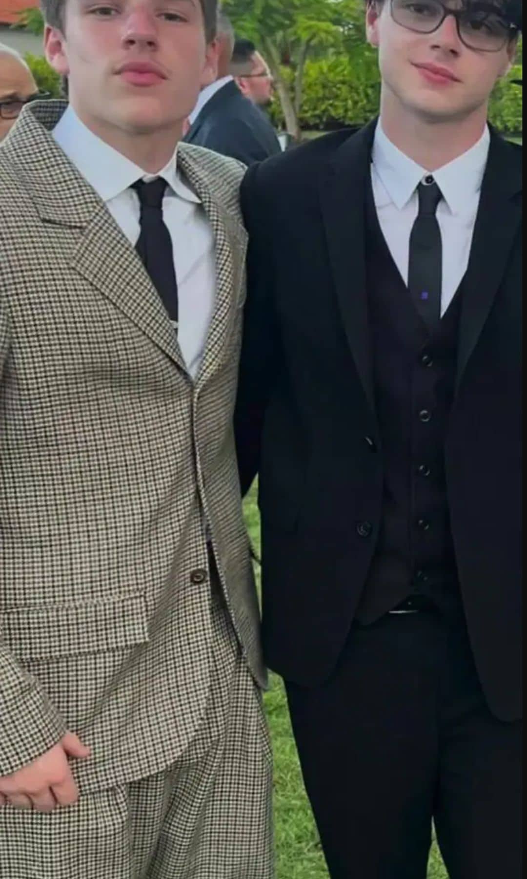 Ricky posted a photograph of his twin sons, Valentino and Matteo, who celebrated their 17th birthday this past August. 