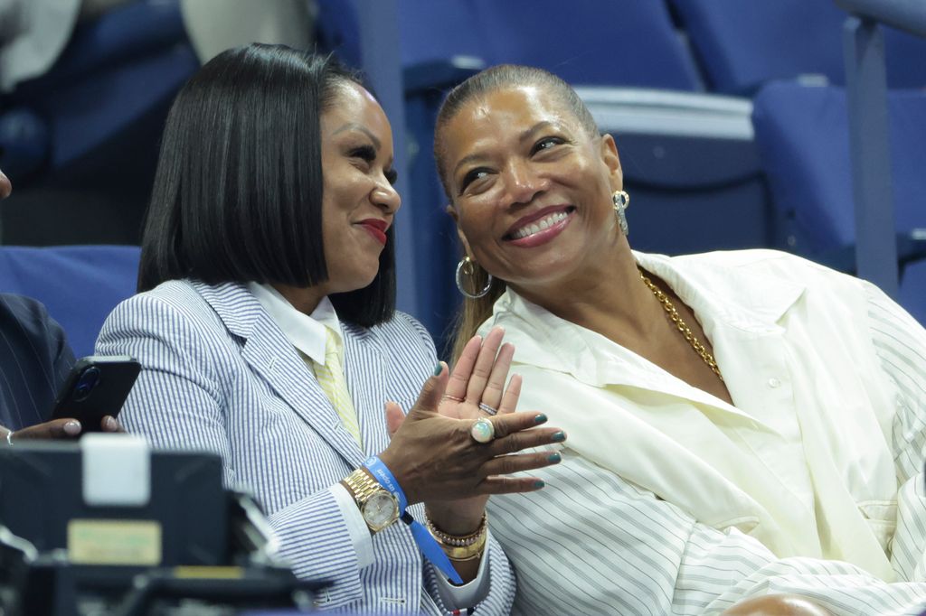 Eboni Nichols and Queen Latifah  tennis