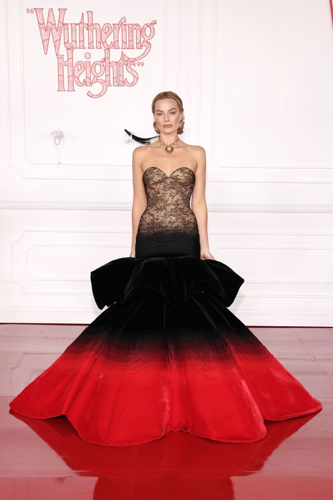 Margot Robbie at the "Wuthering Heights" World Premiere held at the TCL Chinese Theatre on January 28, 2026 in Los Angeles, California