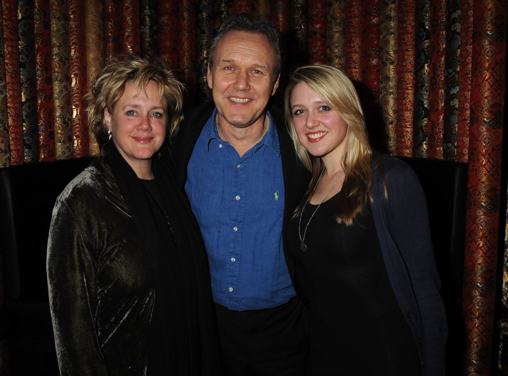 Anthony and Sarah pictured with their eldest daughter, actress Emily Head