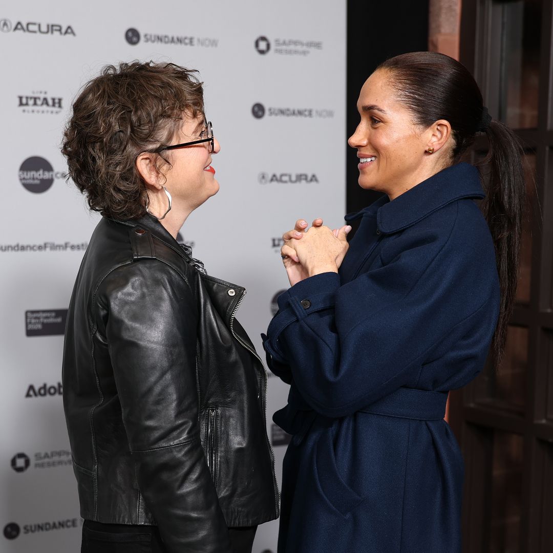 Alysa Nahmias and Meghan, Duchess of Sussex attend the "Cookie Queens" Premiere during the 2026 Sundance Film Festival at Eccles Center Theater on January 25, 2026 in Park City, Utah.