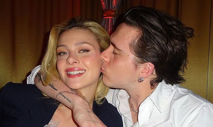 brooklyn and nicola arrive miami wedding