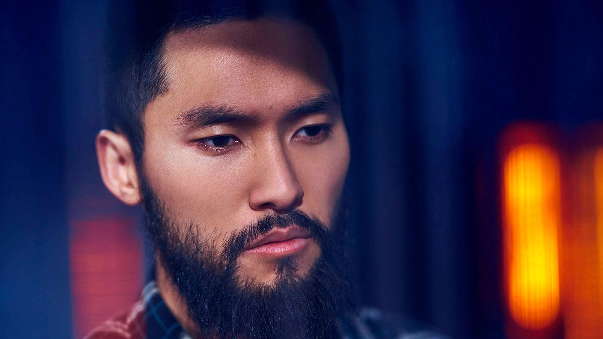 Still image of Jin Ha in a scene from Devs