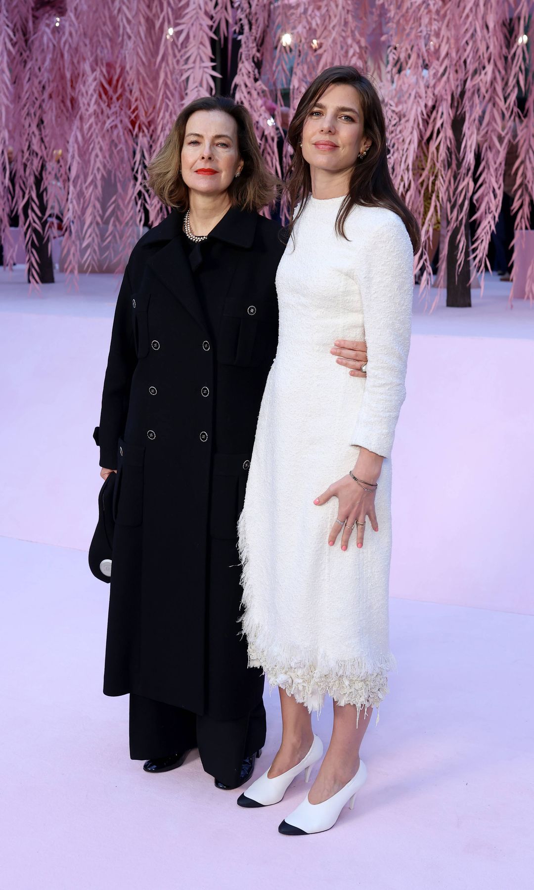 She was accompanied by her former mother-in-law