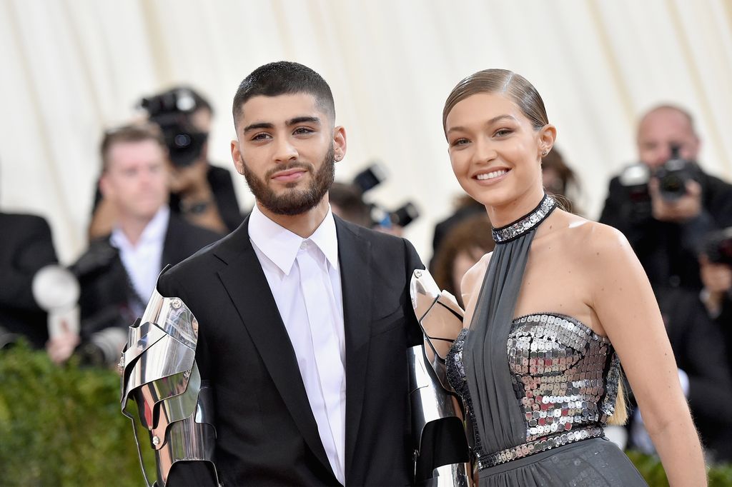 Zayn Malik and Gigi Hadid attend the "Manus x Machina: Fashion In An Age Of Technology" Costume Institute Gala at Metropolitan Museum of Art on May 2, 2016 in New York City
