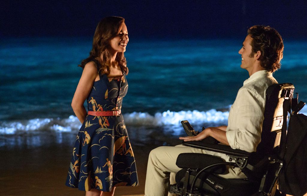 Emilia Clarke and Sam Claflin in a still image from Me Before You