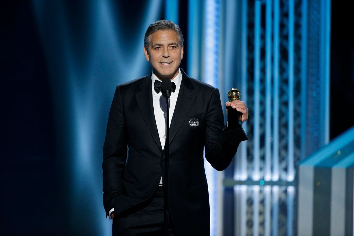 Clooney accepts his Cecile B. DeMille Award