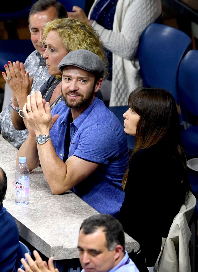 Justin Timberlake & Jessica Biel at the 2017 US Open in New York