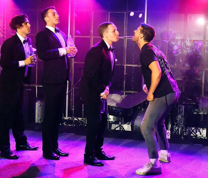 Shia LaBeouf Spits Water Into Someone’s Mouth