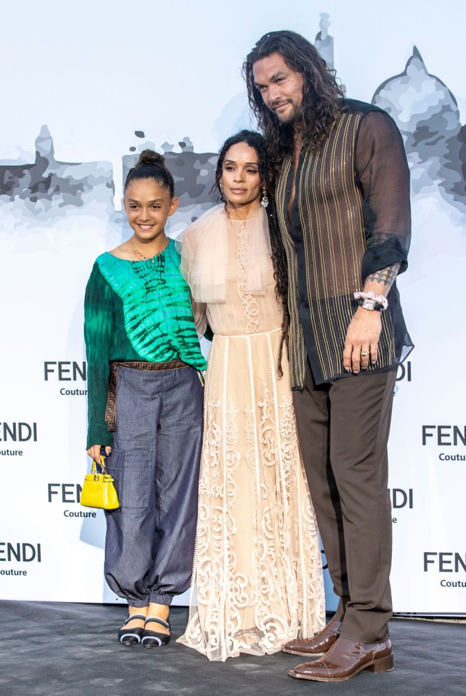 Jason Momoa & Lisa Bonet At A Fendi Show