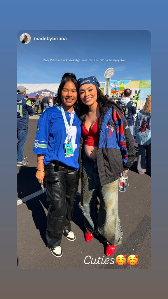 Tori Gibson at the Super Bowl