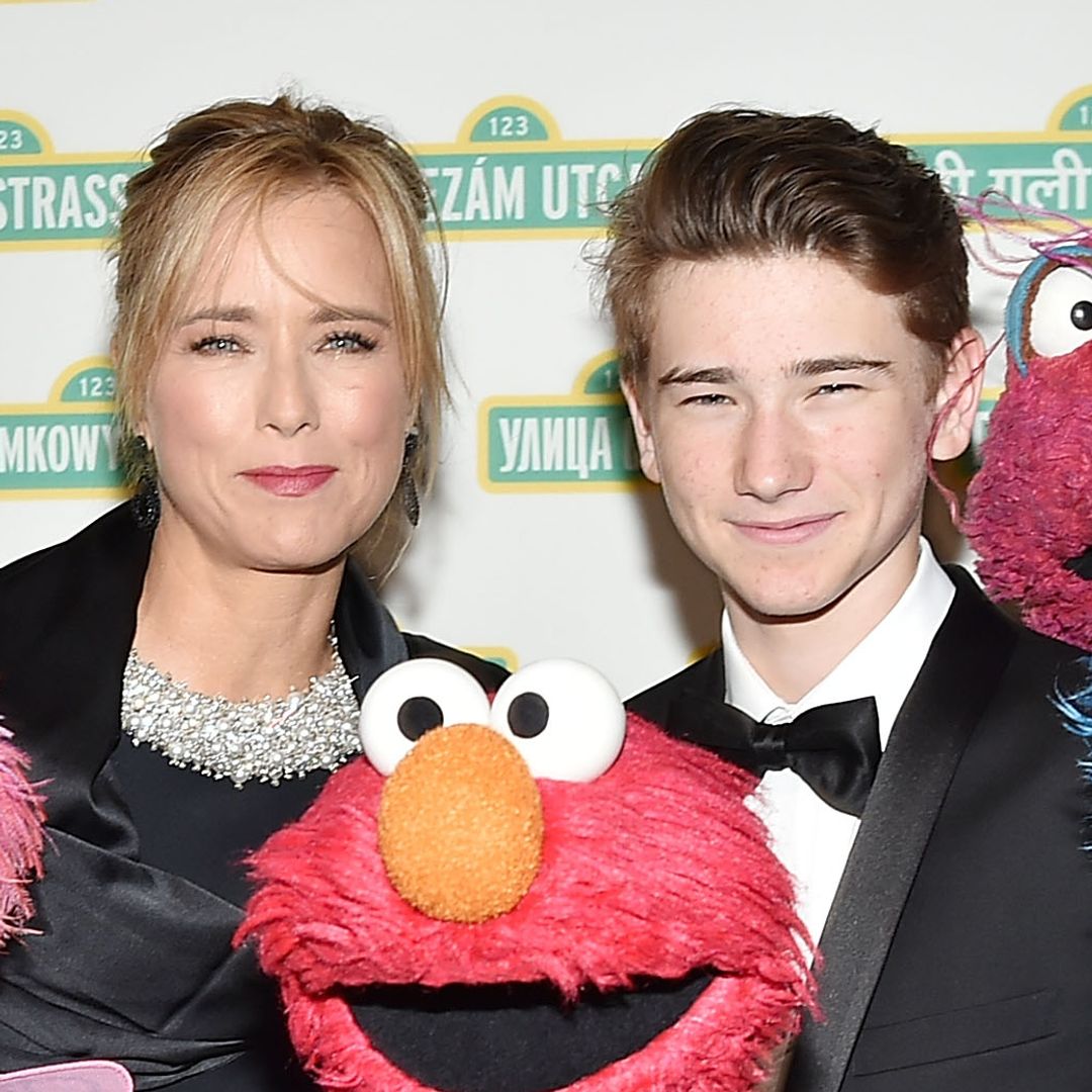 Actress Tea Leoni (L) and son Kyd Miller Duchovny pose for a photo at the 15th Annual Sesame Workshop Benefit Gala at Cipriani 42nd Street on May 31, 2017 in New York City.