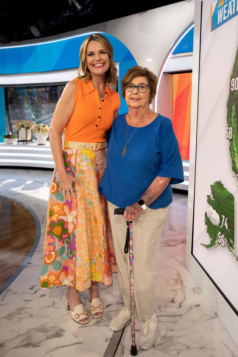 TODAY -- Pictured: Savannah Guthrie and mother Nancy Guthrie on Thursday, June 15, 2023 -- (Photo by: Nathan Congleton/NBC via Getty Images)