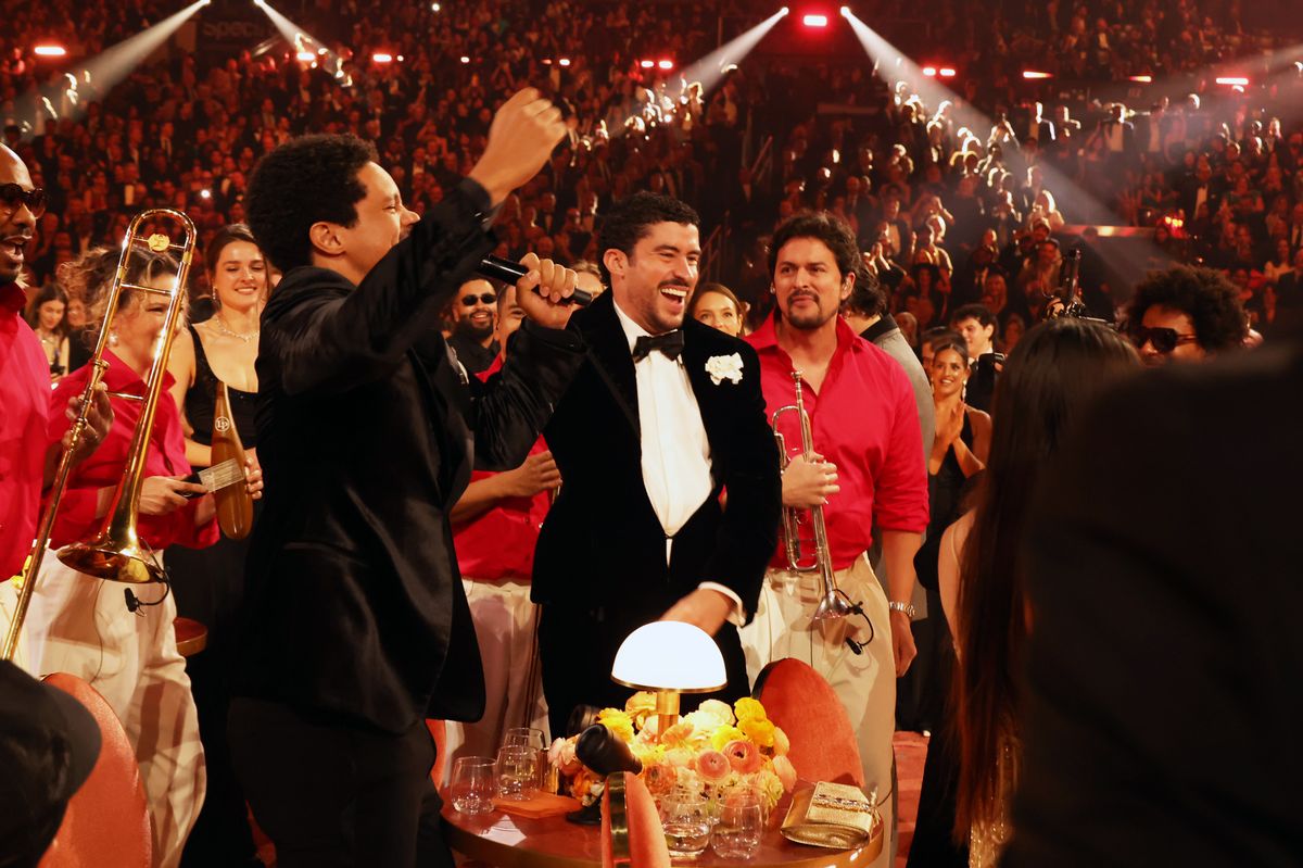 Trevor Noah then began singing the translated lyrics himself.