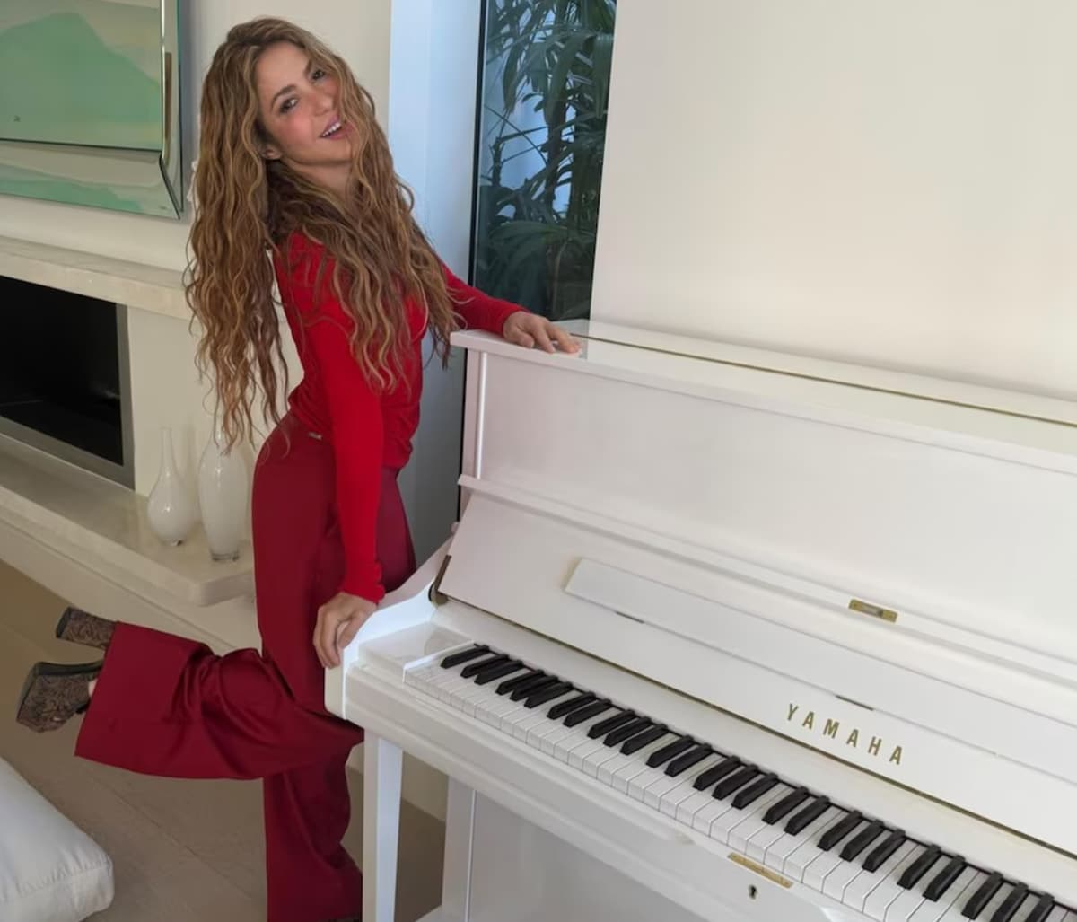 Shakira celebrates her 49th birthday with meaningful gifts, including a Yamaha U Series upright piano