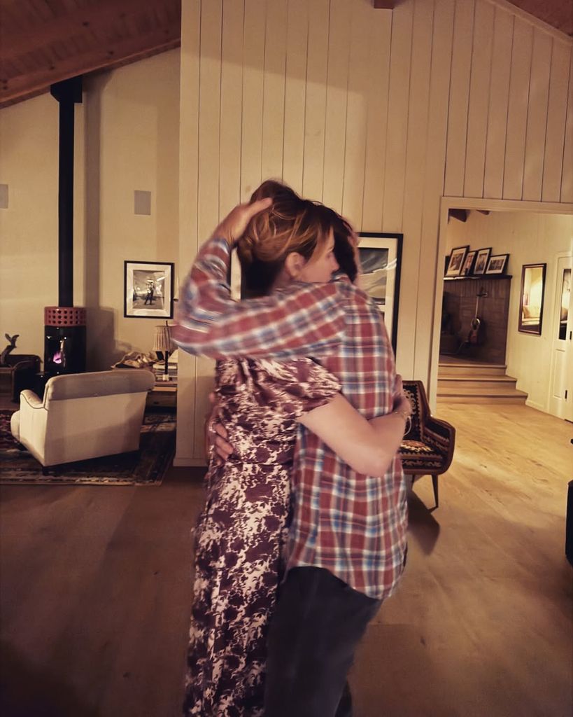 Julia Roberts and Danny Moder captured mid-embrace at home in a photograph shared on Instagram