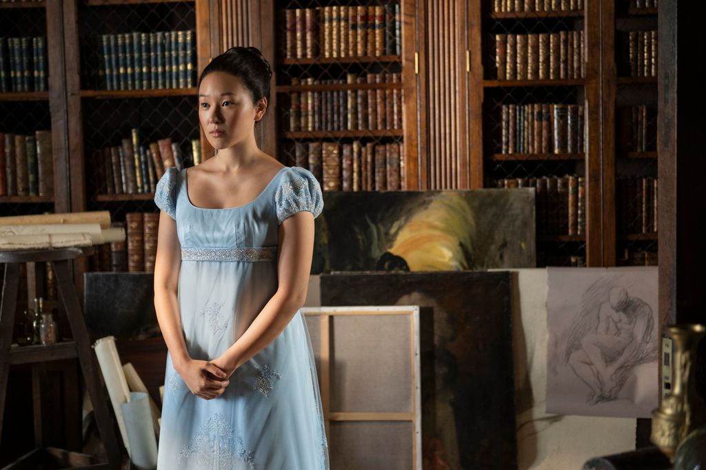 Bridgerton. Yerin Ha as Sophie Baek in episode 403 of Bridgerton