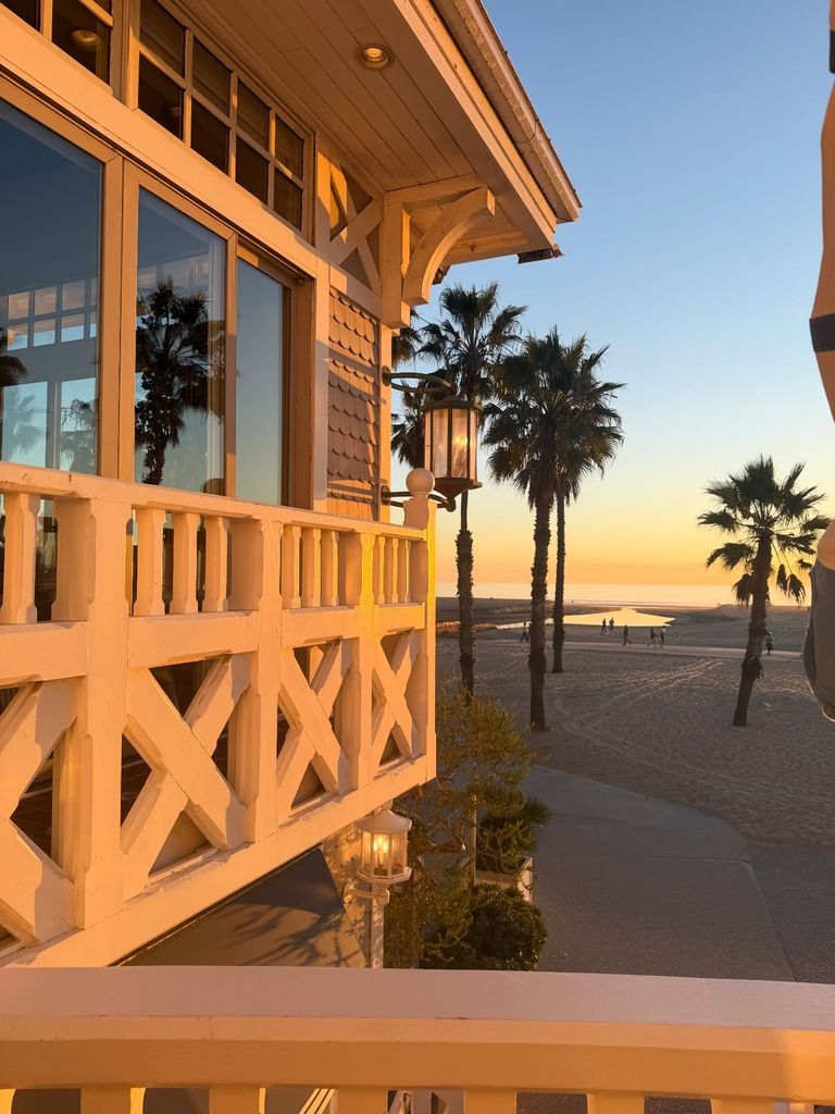 Sunset ocean view from Kate's balcony
