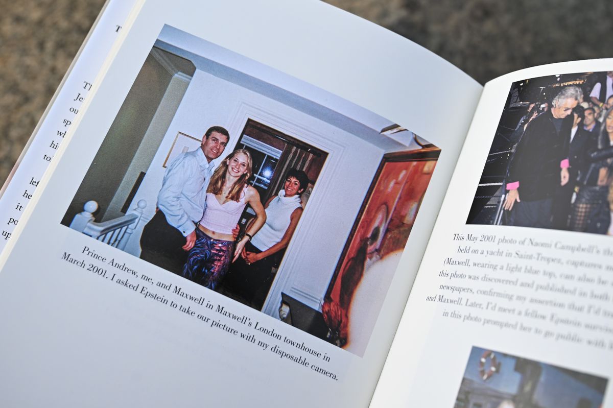 Giuffre included a photo of herself, Andrew and Maxwell in her memoir, 'Nobody's Girl'