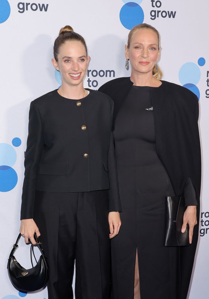 Maya Hawke and Uma Thurman at the Room To Grow 25th Anniversary gala
