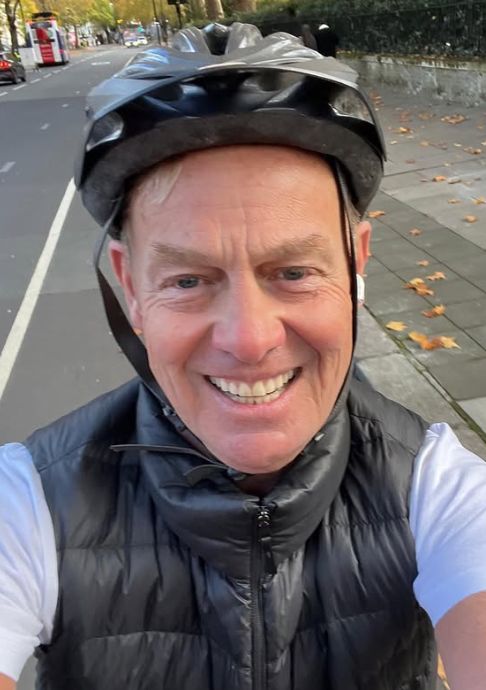 Jason Donovan cycling