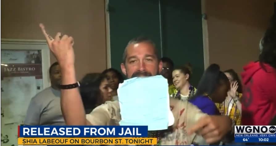 He danced with his arrest paperwork in his mouth