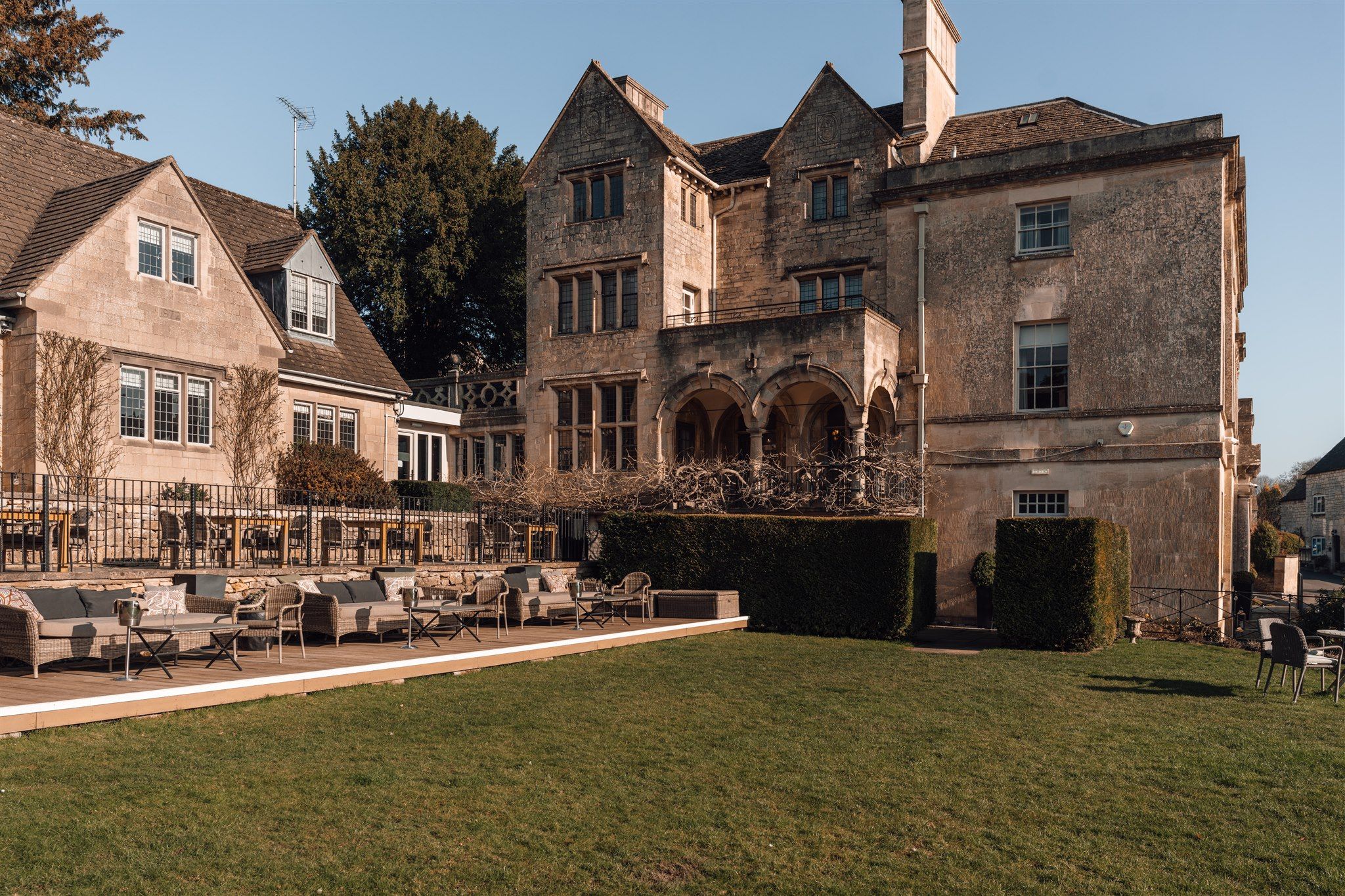 The Painswick Hotel and gardens