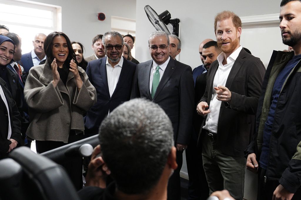 Meghan and Harry were joined by a WHO delegation