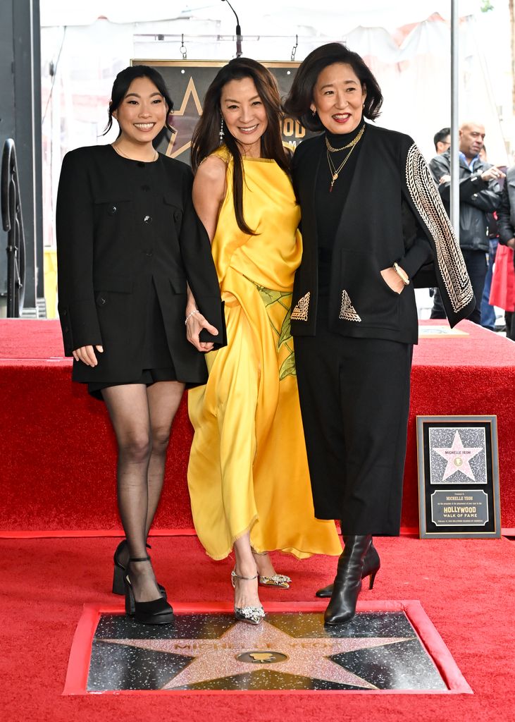 Awkwafina, Michelle Yeoh and Sandra Oh  walk of fame