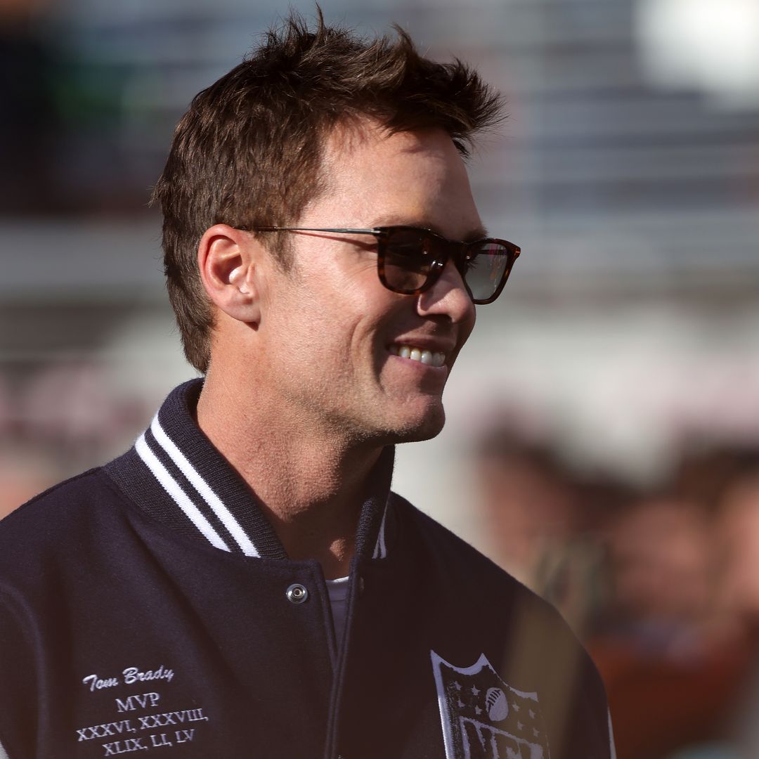 Super Bowl MVP Tom Brady looks on prior to Super Bowl LX between the Seattle Seahawks and the New England Patriots at Levi's Stadium on February 08, 2026 in Santa Clara, California.