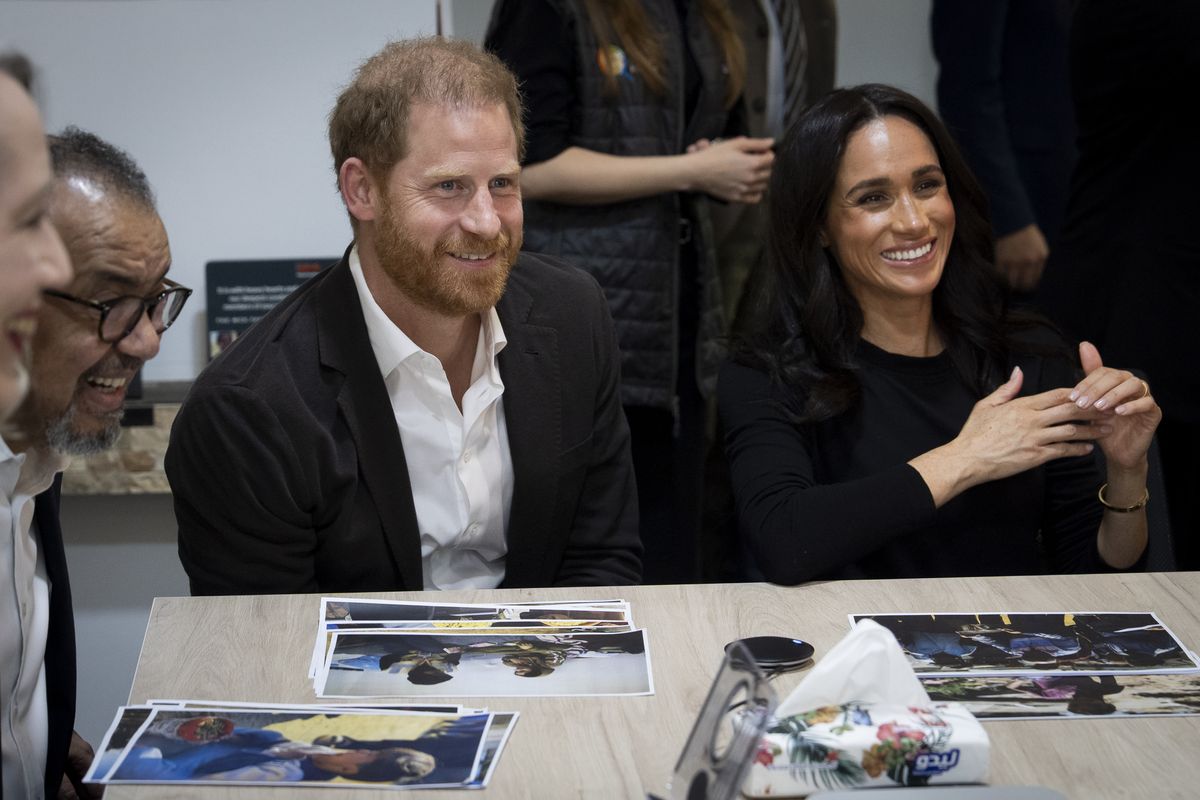 The Duke and Duchess of Sussex during a visit to the World Central Kitchen Food (WCK), at the Jordan Country Office, in Amman, Jordan