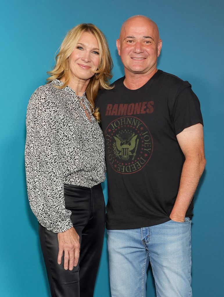 Steffi Graf (L) and Andre Agassi attend the grand opening of Sphere on September 29, 2023 in Las Vegas, Nevada